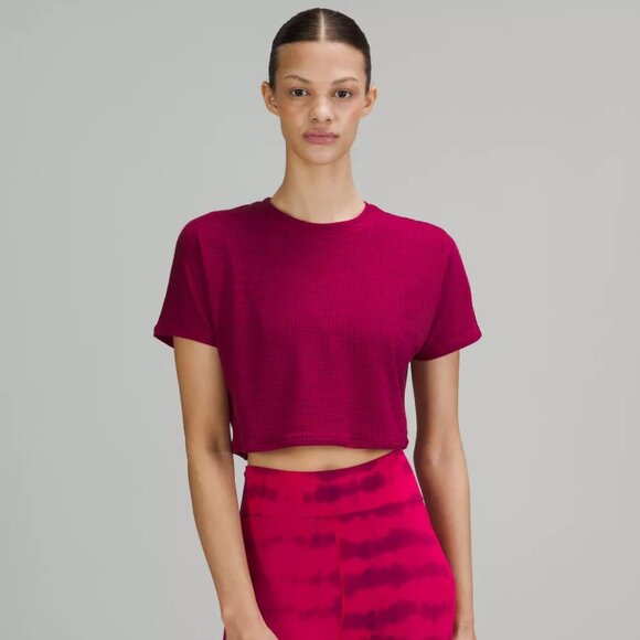 Lululemon Lab Wool-Blend Cropped T-Shirt - Picture 7 of 8